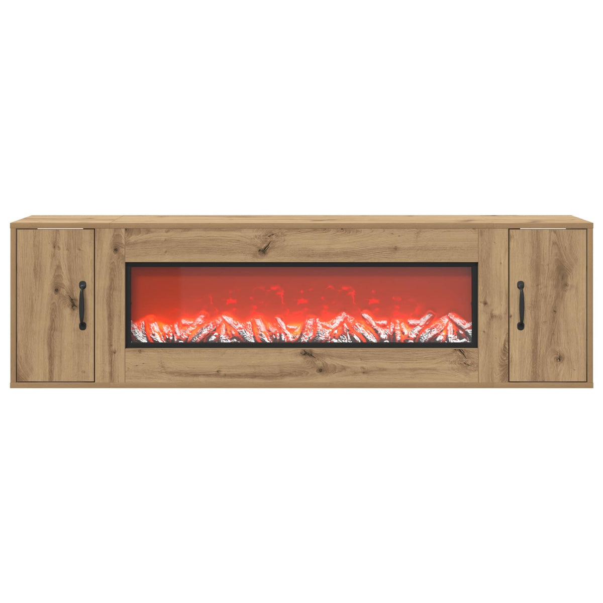 Electric Fireplace Artisan Oak 155 x 30 x 44 cm Engineered wood