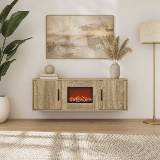 Electric Fireplace Sonoma 110 x 30 x 36.5 cm Engineered wood