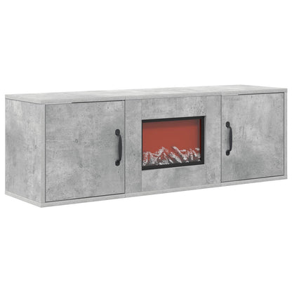 Electric Fireplace Concrete 110 x 30 x 36.5 cm Engineered wood