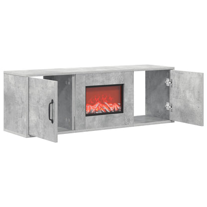 Electric Fireplace Concrete 110 x 30 x 36.5 cm Engineered wood