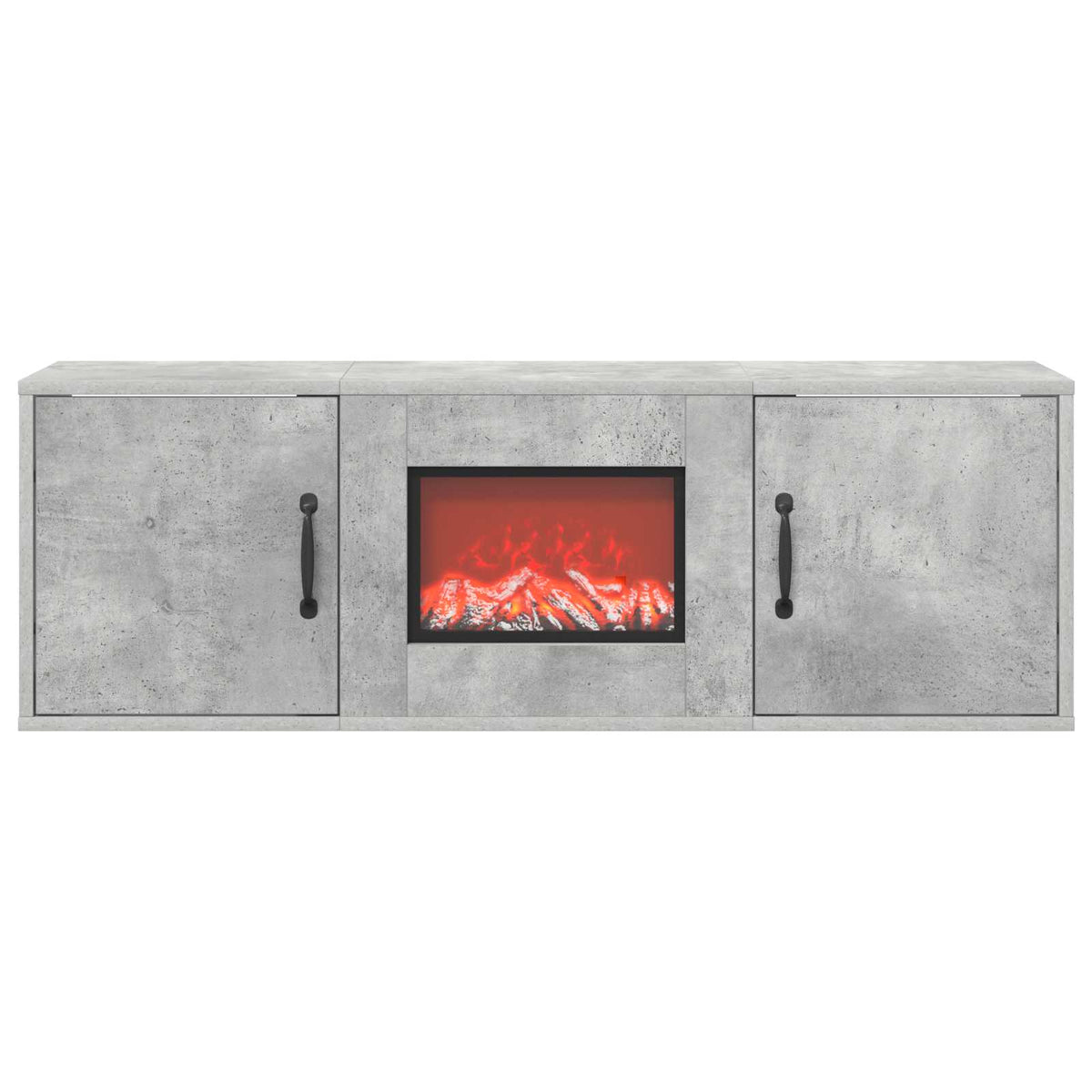 Electric Fireplace Concrete 110 x 30 x 36.5 cm Engineered wood