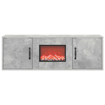 Electric Fireplace Concrete 110 x 30 x 36.5 cm Engineered wood