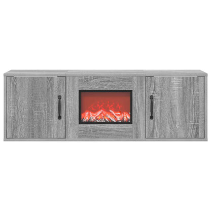 Electric Fireplace Grey Sonoma 110 x 30 x 36.5 cm