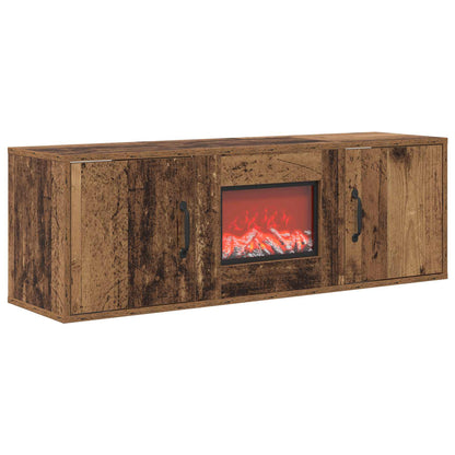 Electric Fireplace Old Wood 110 x 30 x 36.5 cm Engineered wood