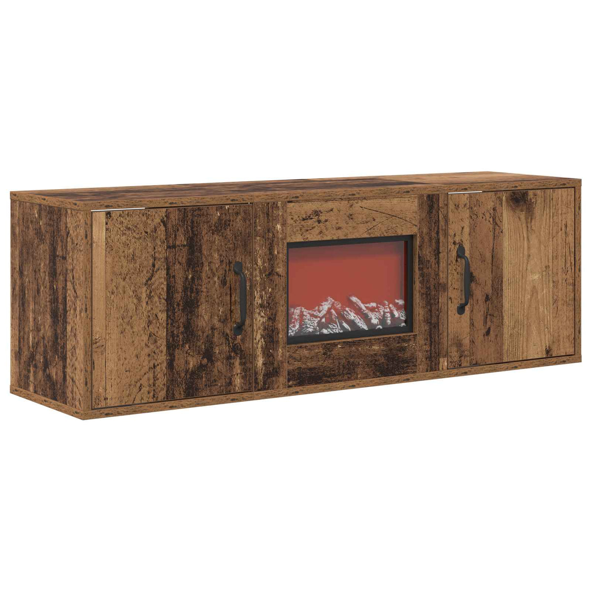 Electric Fireplace Old Wood 110 x 30 x 36.5 cm Engineered wood