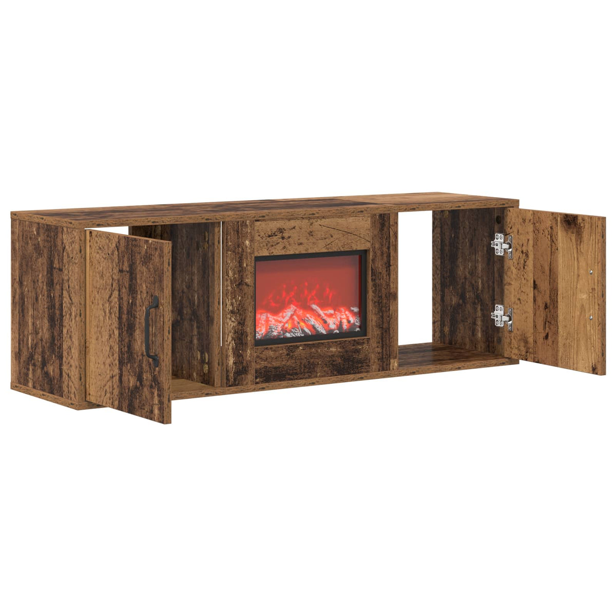 Electric Fireplace Old Wood 110 x 30 x 36.5 cm Engineered wood