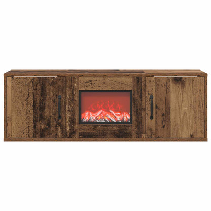 Electric Fireplace Old Wood 110 x 30 x 36.5 cm Engineered wood
