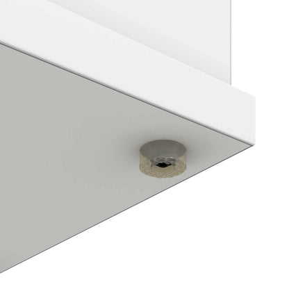 Electric Fireplace White 114 x 18 x 58.5 cm Engineered wood