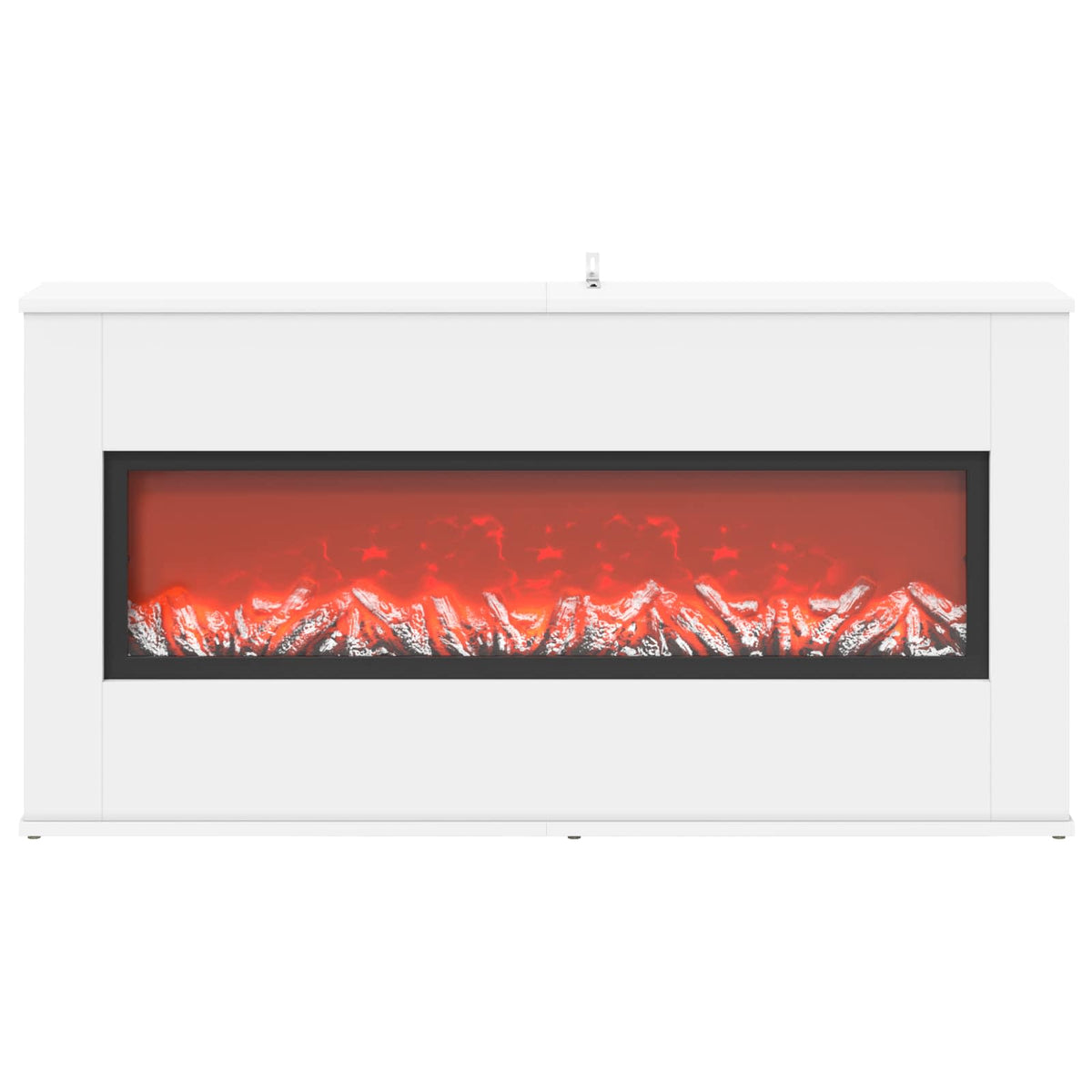Electric Fireplace White 114 x 18 x 58.5 cm Engineered wood
