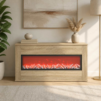 Electric Fireplace Sonoma 114 x 18 x 58.5 cm Engineered wood