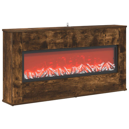 Electric Fireplace Smoked Oak 114 x 18 x 58.5 cm