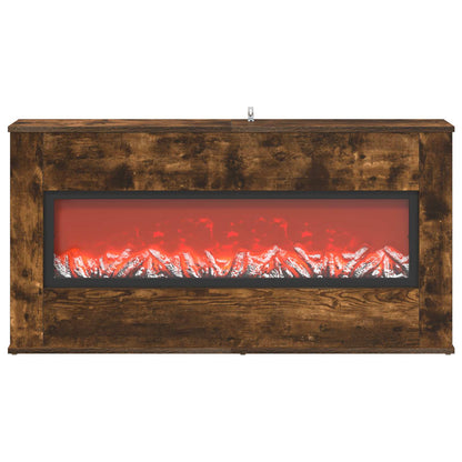 Electric Fireplace Smoked Oak 114 x 18 x 58.5 cm