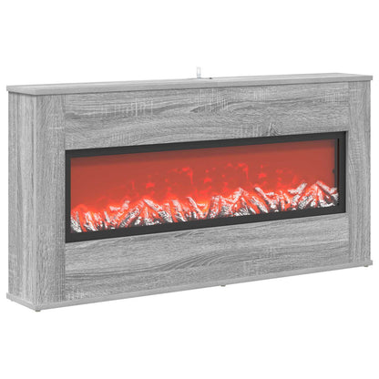 Electric Fireplace Grey Sonoma 114 x 18 x 58.5 cm