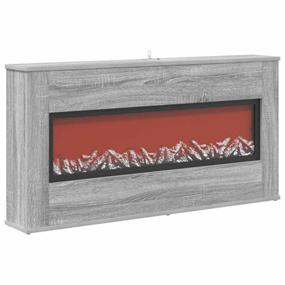 Electric Fireplace Grey Sonoma 114 x 18 x 58.5 cm
