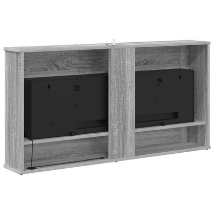 Electric Fireplace Grey Sonoma 114 x 18 x 58.5 cm