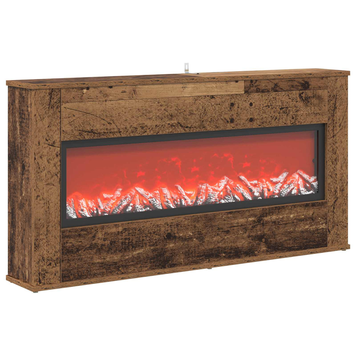 Electric Fireplace Old Wood 114 x 18 x 58.5 cm Engineered wood