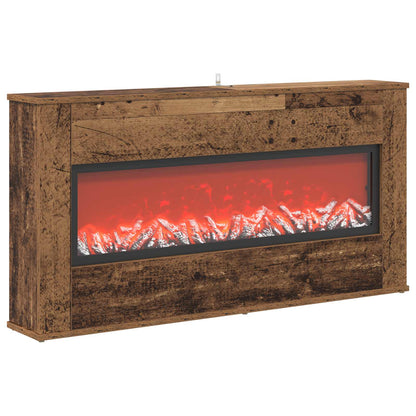 Electric Fireplace Old Wood 114 x 18 x 58.5 cm Engineered wood