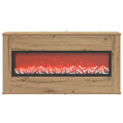 Electric Fireplace Artisan Oak 114 x 18 x 58.5 cm
