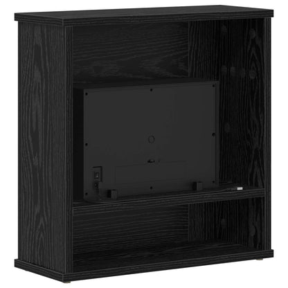 Electric Fireplace Black Oak 47 x 18 x 48 cm Engineered wood
