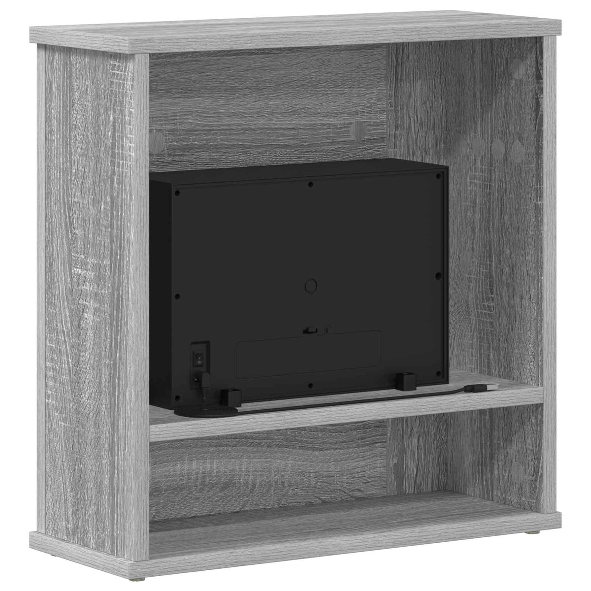 Electric Fireplace Grey Sonoma 47 x 18 x 48 cm Engineered wood