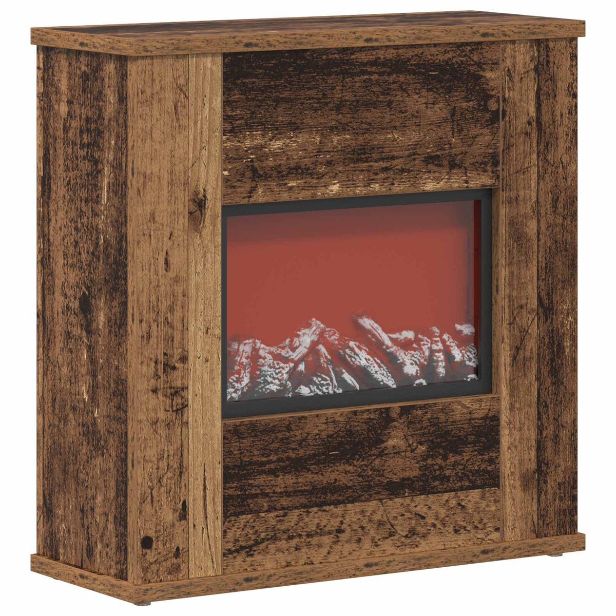 Electric Fireplace Old Wood 47 x 18 x 48 cm Engineered wood