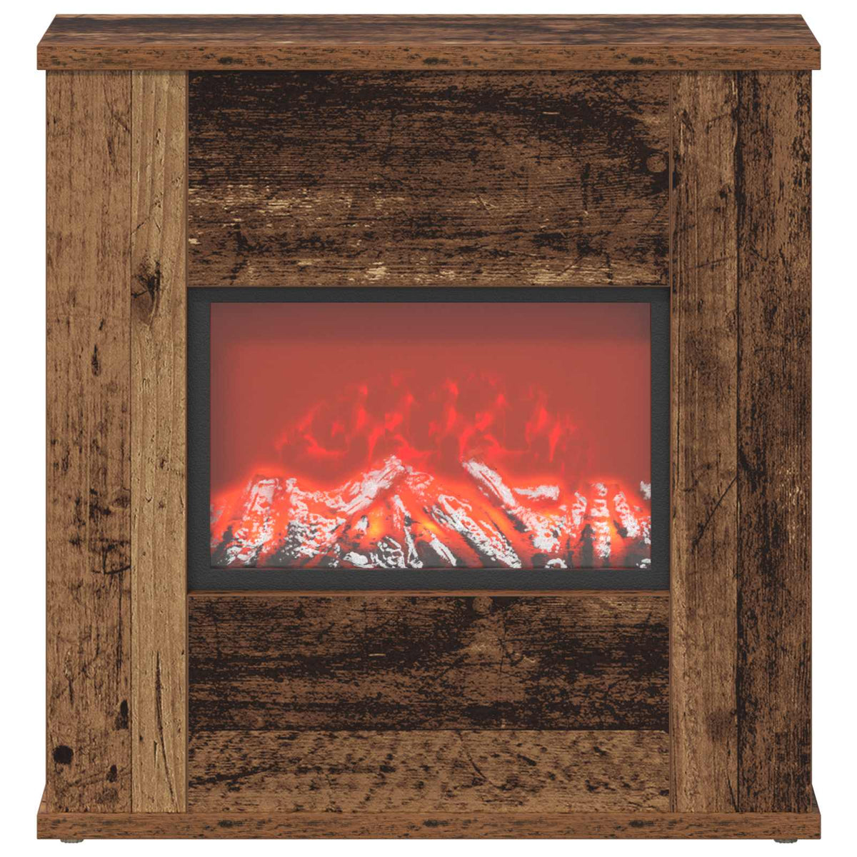 Electric Fireplace Old Wood 47 x 18 x 48 cm Engineered wood