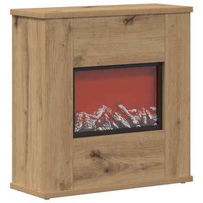 Electric Fireplace Artisan Oak 47 x 18 x 48 cm Engineered wood