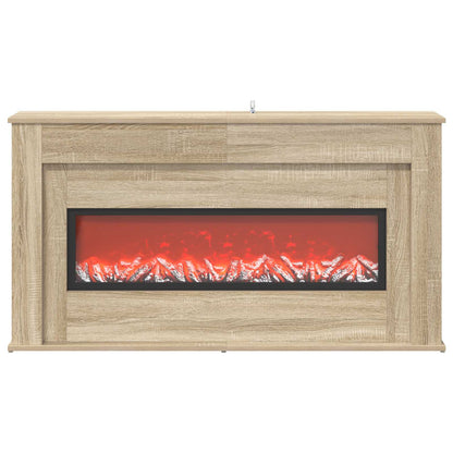 Fireplace with LED Strip Sonoma 130 x 20 x 69.5 cm