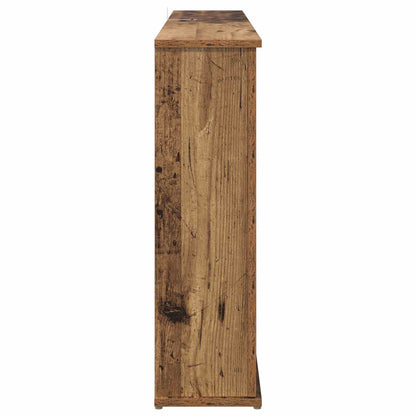 Fireplace with LED Strip Old Wood 130 x 20 x 69.5 cm