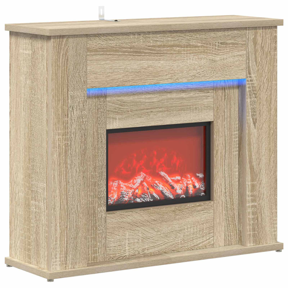 Fireplace with LED Strip Sonoma 63 x 20 x 54.5 cm