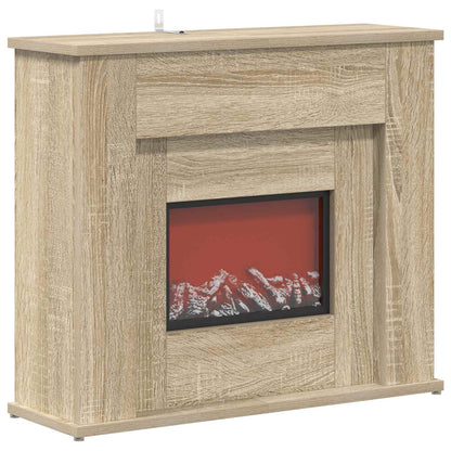 Fireplace with LED Strip Sonoma 63 x 20 x 54.5 cm