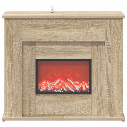 Fireplace with LED Strip Sonoma 63 x 20 x 54.5 cm