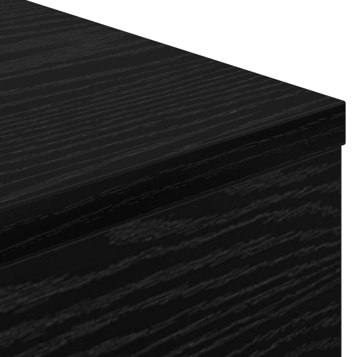 Electric Fireplace Black Oak 64 x 30 x 87 cm Engineered wood