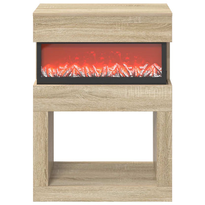 Electric Fireplace Sonoma 64 x 30 x 87 cm Engineered wood