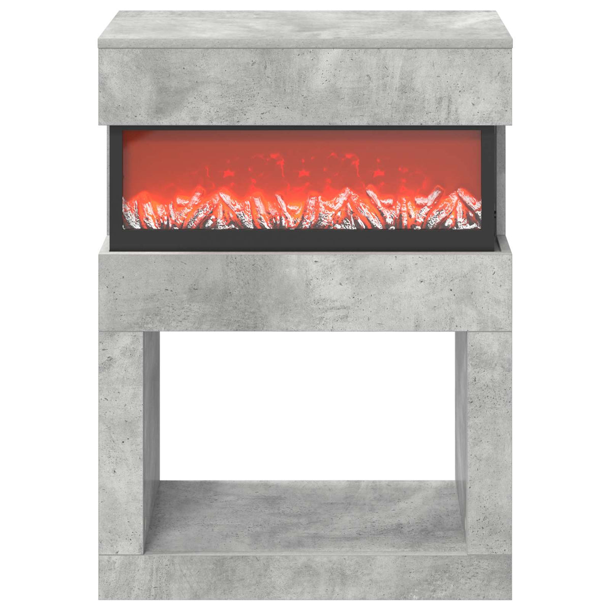 Electric Fireplace Concrete 64 x 30 x 87 cm Engineered wood