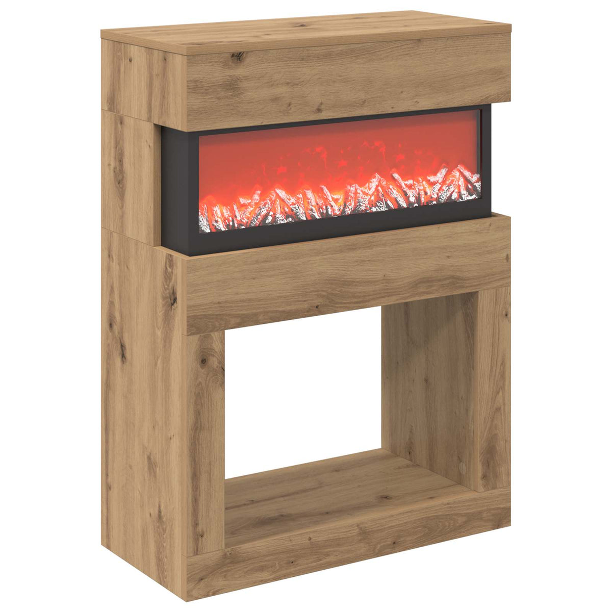 Electric Fireplace Artisan Oak 64 x 30 x 87 cm Engineered wood