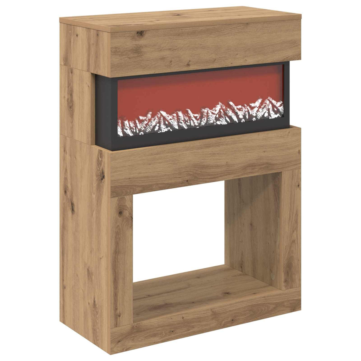 Electric Fireplace Artisan Oak 64 x 30 x 87 cm Engineered wood