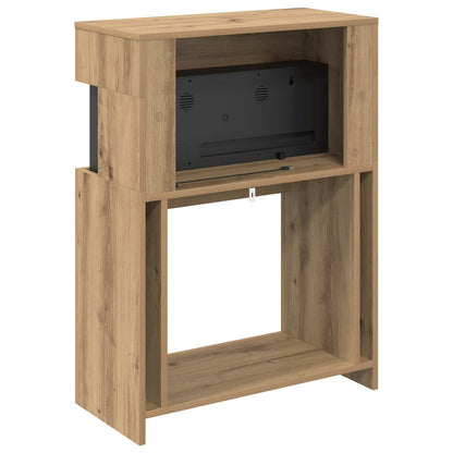 Electric Fireplace Artisan Oak 64 x 30 x 87 cm Engineered wood