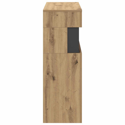 Electric Fireplace Artisan Oak 64 x 30 x 87 cm Engineered wood