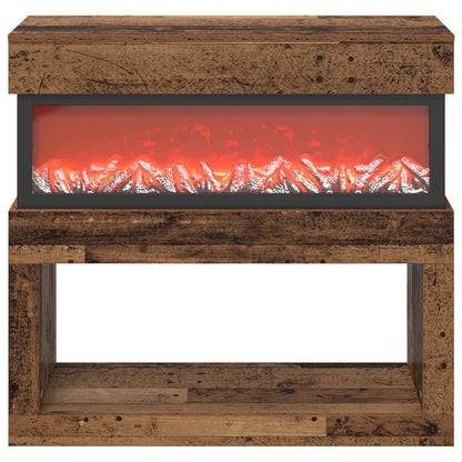 Electric Fireplace Old Wood 102 x 30 x 94 cm Engineered wood