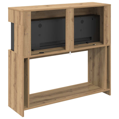 Electric Fireplace Artisan Oak 102 x 30 x 94 cm Engineered wood