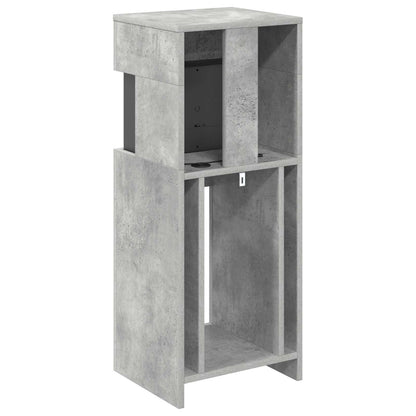 Electric Fireplace Concrete 35 x 30 x 86 cm Engineered wood
