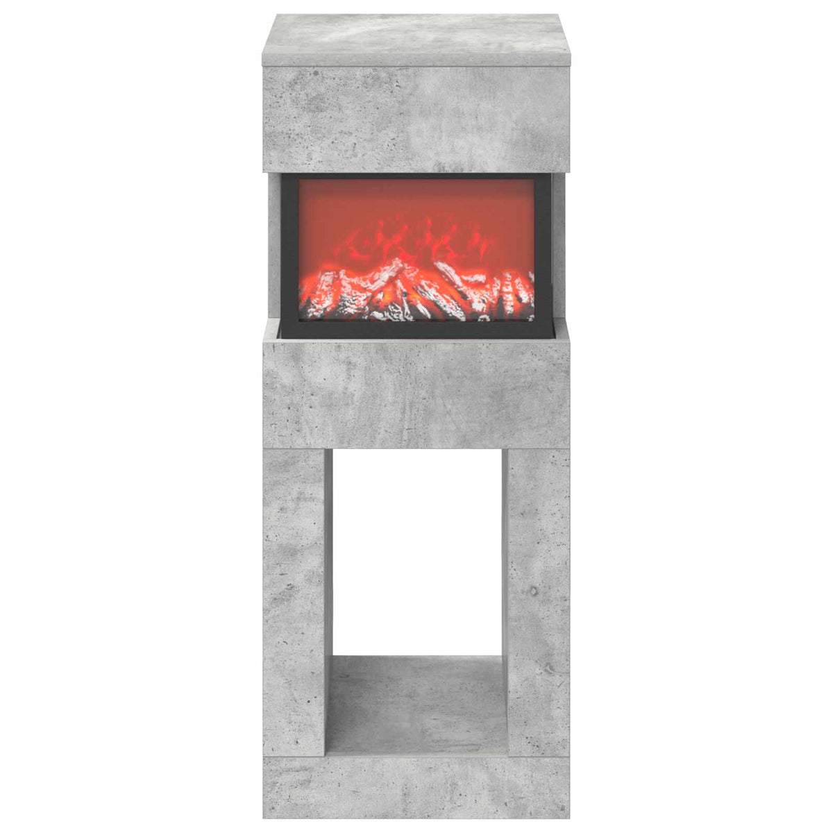 Electric Fireplace Concrete 35 x 30 x 86 cm Engineered wood