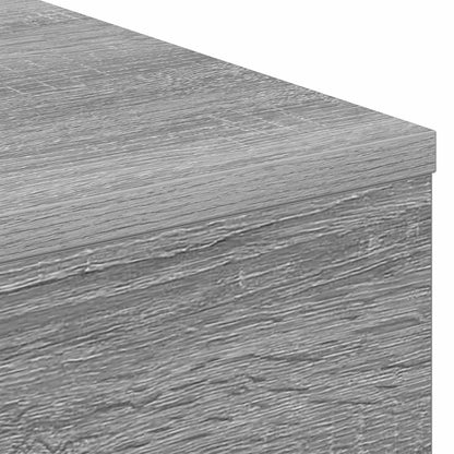 Electric Fireplace Grey Sonoma 35 x 30 x 86 cm Engineered wood