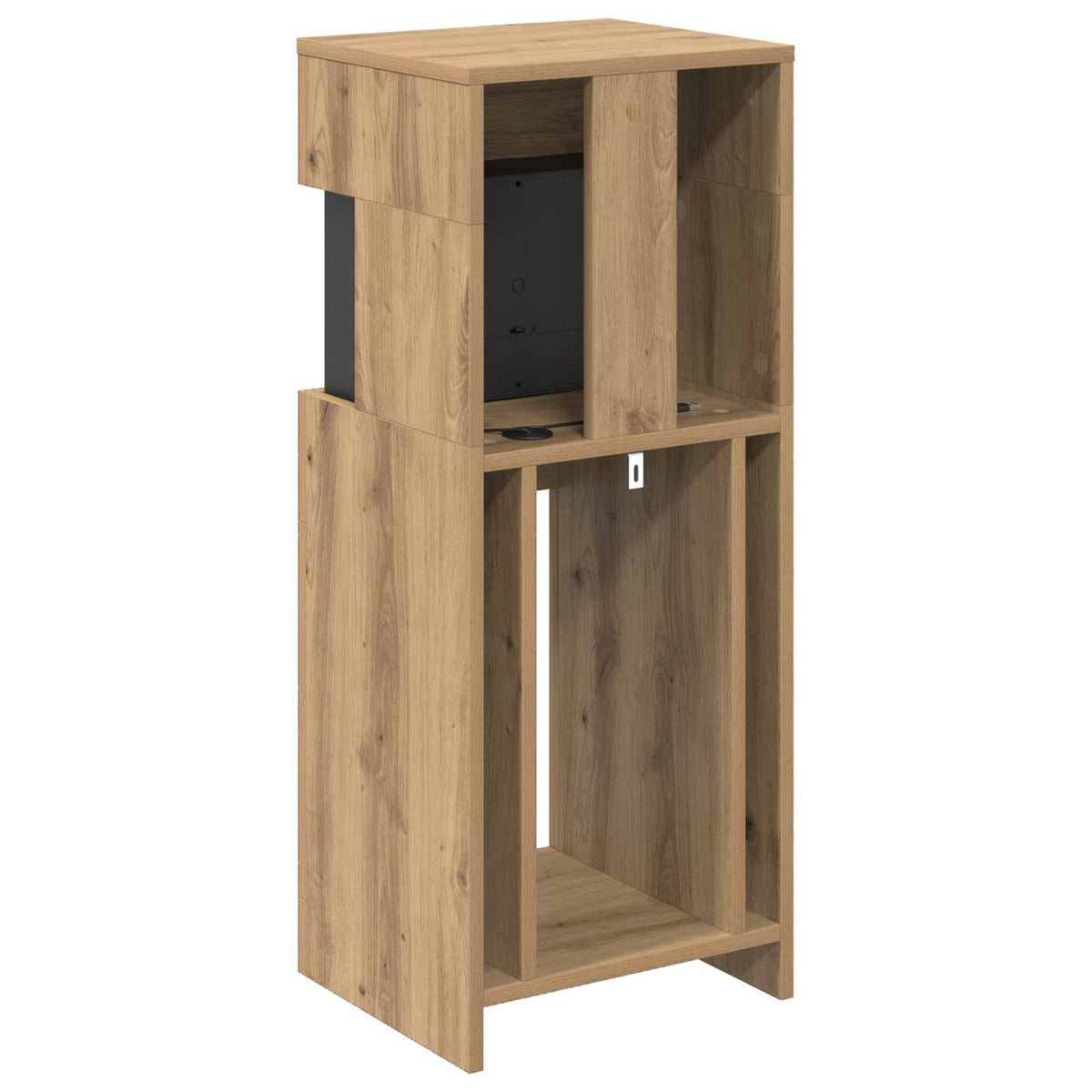 Electric Fireplace Artisan Oak 35 x 30 x 86 cm Engineered wood