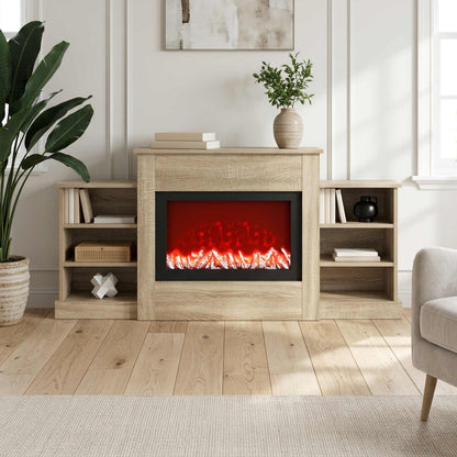 Electric Fireplace Sonoma 140 x 30 x 67 cm Engineered wood