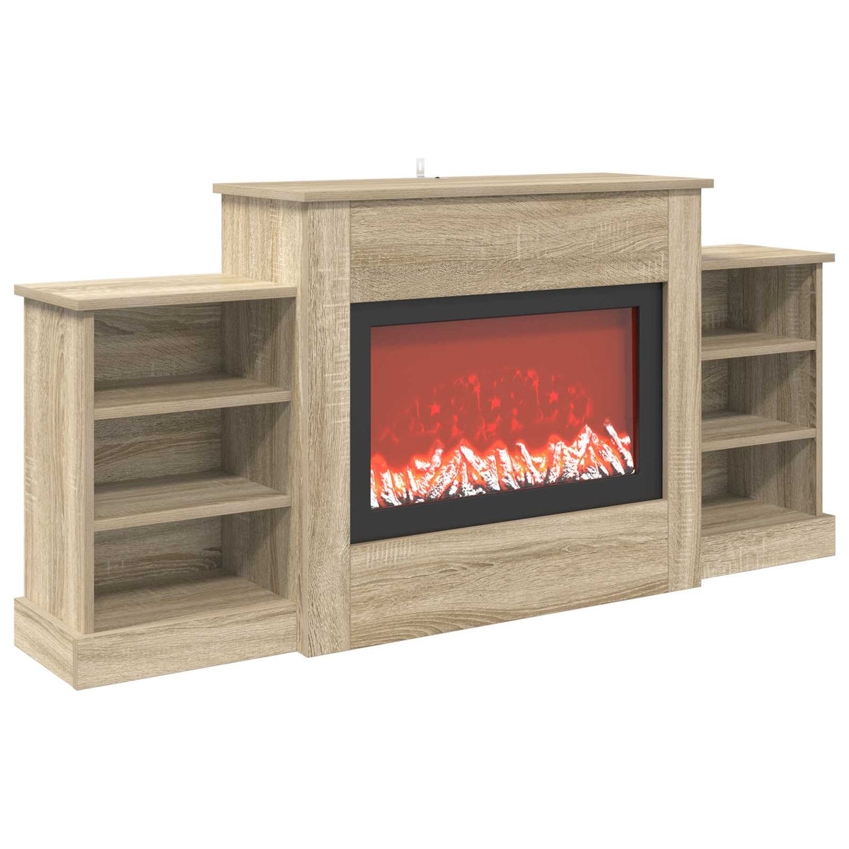 Electric Fireplace Sonoma 140 x 30 x 67 cm Engineered wood