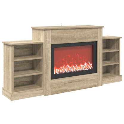 Electric Fireplace Sonoma 140 x 30 x 67 cm Engineered wood