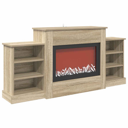 Electric Fireplace Sonoma 140 x 30 x 67 cm Engineered wood