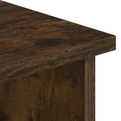 Electric Fireplace Smoked Oak 140 x 30 x 67 cm Engineered wood